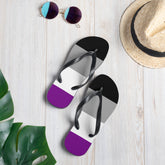 Asexual Pride Flip-Flops